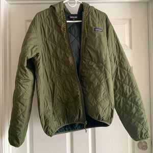 Medium Men's Diamond Quilted Bomber Hoody